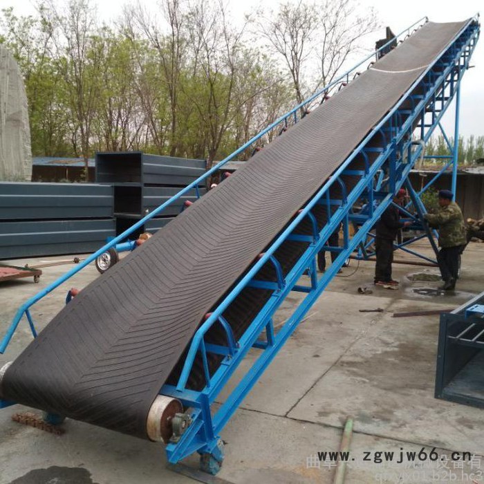 带式粮食爬坡输送机 万向轮移动的带式输送机图8