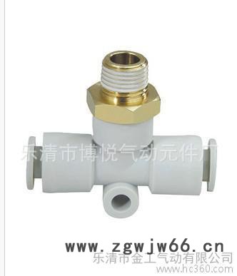 气动元件气动白色接头外螺纹T型三通快速接头KQ2T08-01图3