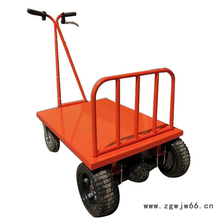 拉瓷砖电动手推车 万向轮电动平板车 仓储车间周转手推车 进电梯平板车 小推车图2