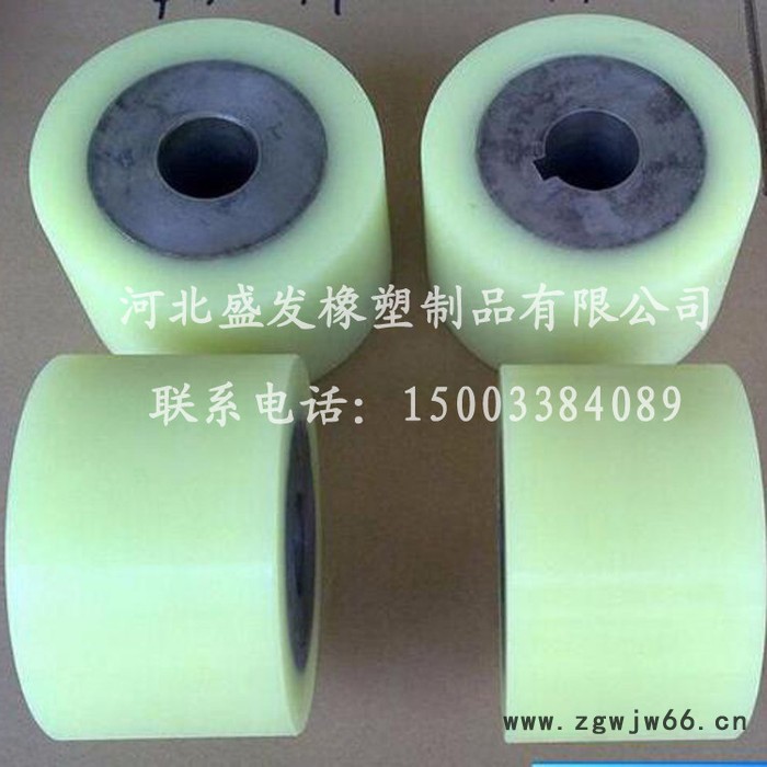 【盛发橡塑】聚氨酯包塑轮 拉杆箱万向轮 轴承包胶滑轮图3