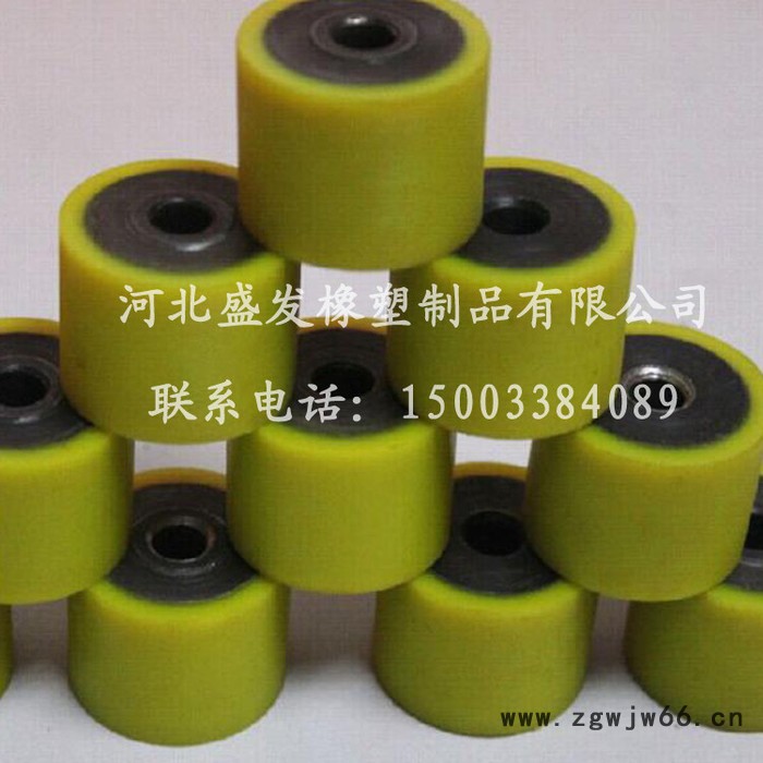 【盛发橡塑】聚氨酯包塑轮 拉杆箱万向轮 轴承包胶滑轮图5