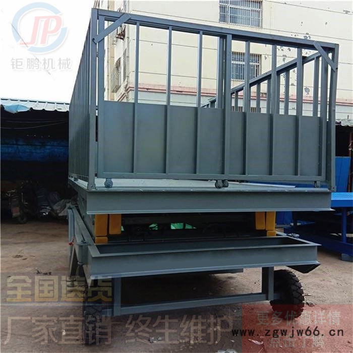 结构简单 移动式可升降出猪台 钜鹏 生猪传送防滑过桥 万向轮移动卸猪台图7