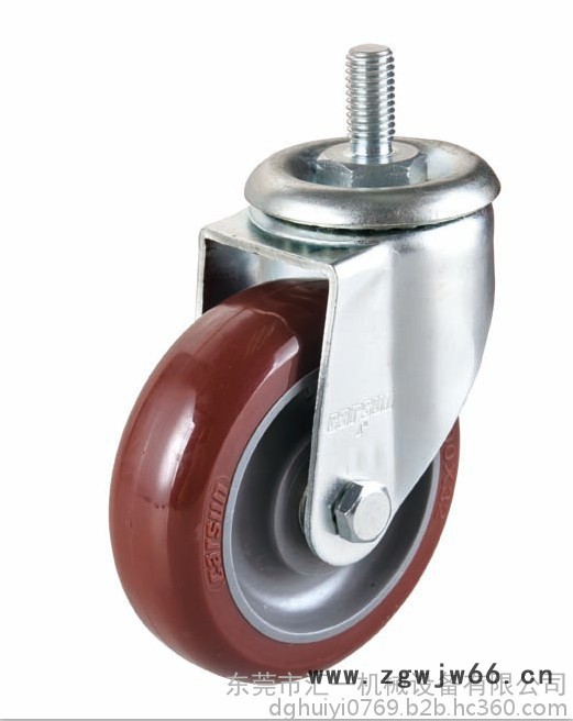 汇一脚轮 中型4寸万向轮聚氨酯脚轮工业脚轮**图4
