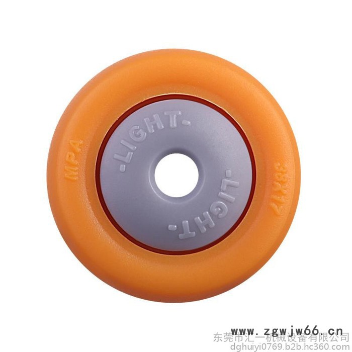 汇一脚轮 轻型1.5寸工业脚轮家具脚轮万向轮桔色改性尼龙轮静音脚轮图3