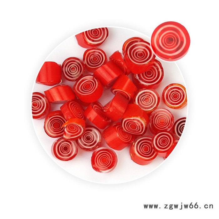 曼德1707006-2-1DIY工具 万向轮 慈溪中阳电器100克/袋装热熔琉璃玻璃切块红色大圈图案千花玻璃微图2