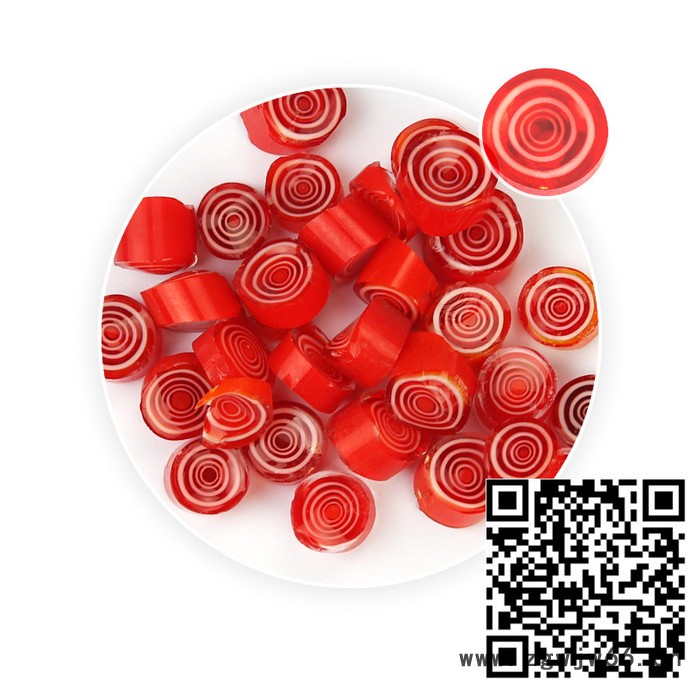 曼德1707006-2-1DIY工具 万向轮 慈溪中阳电器100克/袋装热熔琉璃玻璃切块红色大圈图案千花玻璃微图7