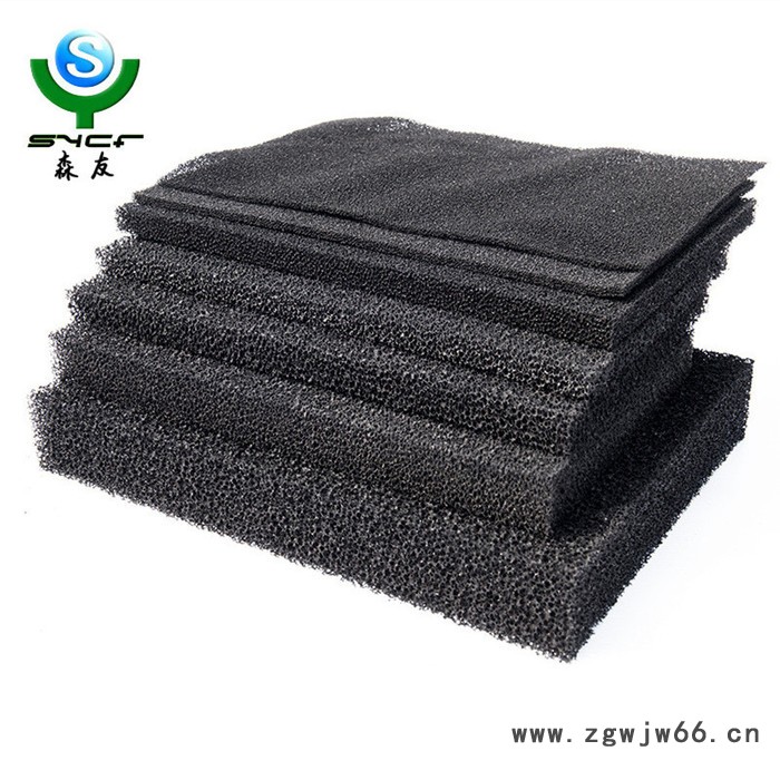 森友 蜂窝状活性炭滤网  烤漆房空调空气净化水处理 活性炭海绵 油烟机过滤材料 活性炭过滤网图3