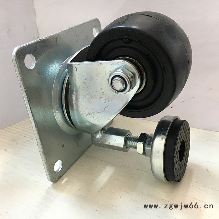 胜鹏万向轮 2.5寸低重心调节平底万向轮厂家图2