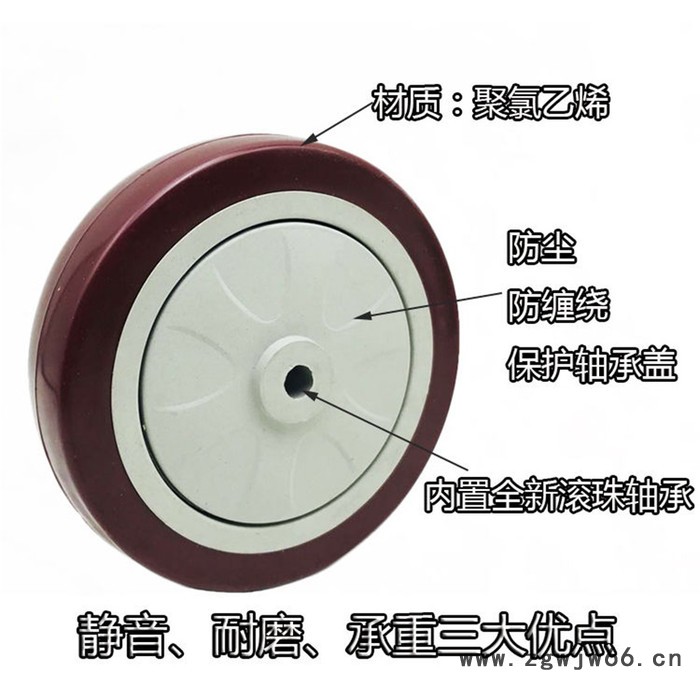 中型脚轮 单轴 PVC脚轮 3寸 固定 万向轮 4寸 5寸 刹车轮 脚轮厂家 欢迎咨询图2