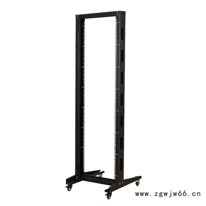 美度星硕开放式机架 **单排黑色带4个万向轮2根立柱图4