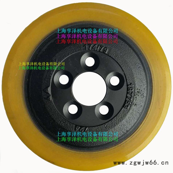 BT前轮承重轮子85*75 丰田电动地牛载重轮聚氨酯包胶轮 橡皮轮胎滚轮 脚轮/万向轮图2