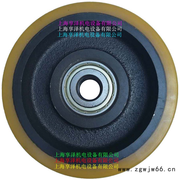 BT前轮承重轮子85*75 丰田电动地牛载重轮聚氨酯包胶轮 橡皮轮胎滚轮 脚轮/万向轮图3