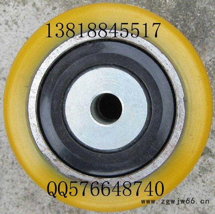 BT前轮承重轮子85*75 丰田电动地牛载重轮聚氨酯包胶轮 橡皮轮胎滚轮 脚轮/万向轮图5