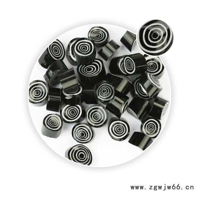 曼德1707006-2-3DIY工具 万向轮热熔玻璃切块500克装黑色大圈图案厂家微波窑炉饰品DIY工具 配件图4