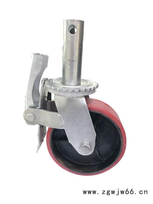 【足王脚轮】 优质 脚手架轮 脚手架万向轮  脚手架定向轮 脚手架刹车轮图3