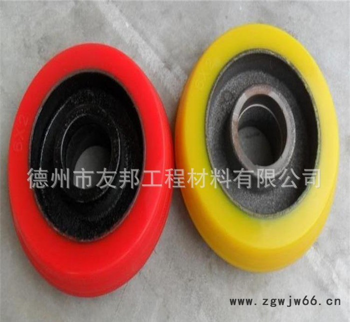 聚氨酯轮子 聚氨酯导向轮聚氨酯带万向轮 铁芯聚氨酯万向轮子