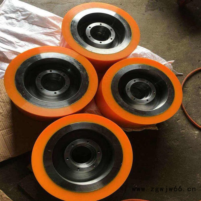天向聚氨酯胶轮减震工业输送机包胶轮 聚氨酯万向轮 造纸机用传送轮图5