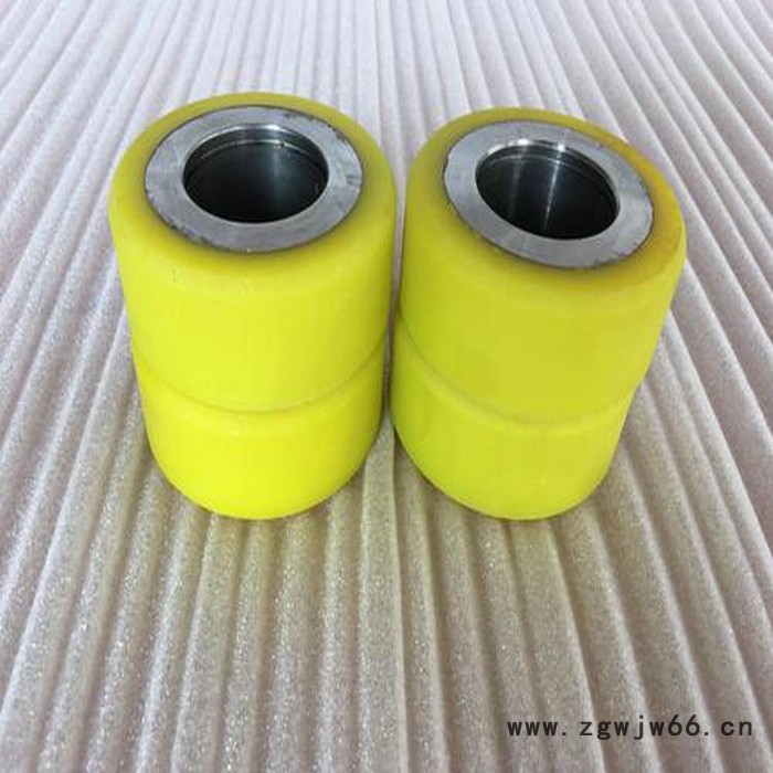 天向聚氨酯胶轮减震工业输送机包胶轮 聚氨酯万向轮 造纸机用传送轮图3
