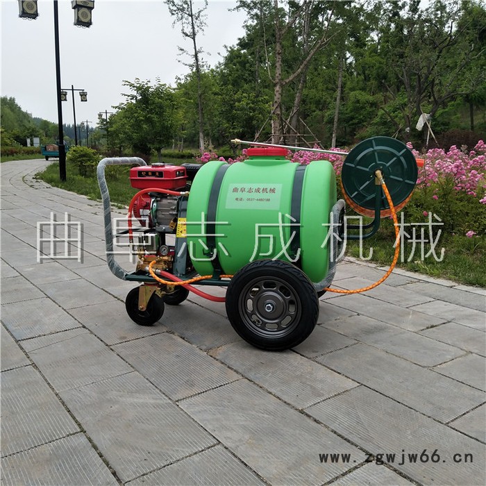 车辆清洗消毒高压清洗机 万向轮转动农用打药机 远射程喷洒喷雾器图7