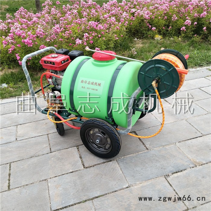 车辆清洗消毒高压清洗机 万向轮转动农用打药机 远射程喷洒喷雾器图2
