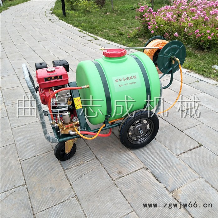 车辆清洗消毒高压清洗机 万向轮转动农用打药机 远射程喷洒喷雾器图3