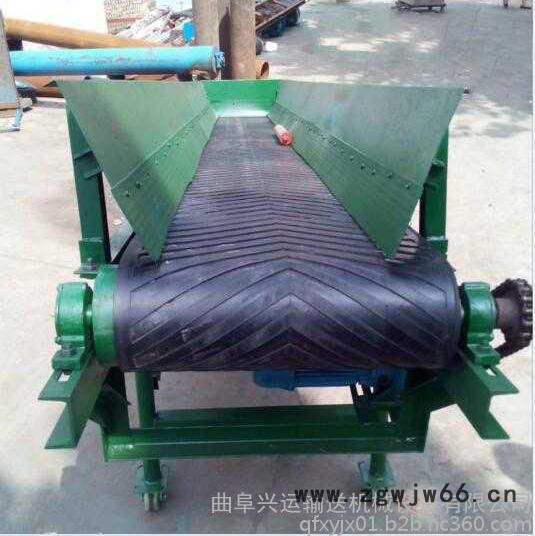 移动式带式传送机 饲料装车万向轮皮带机图3
