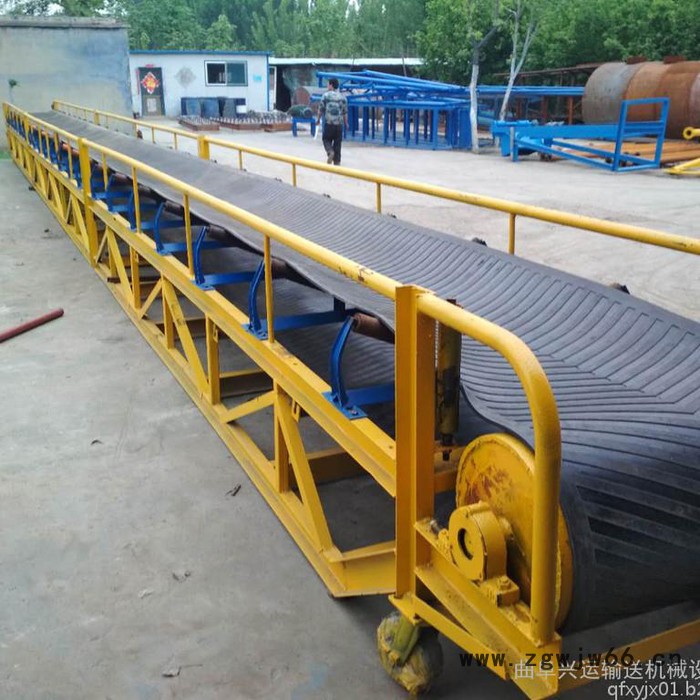 移动式带式传送机 饲料装车万向轮皮带机图7