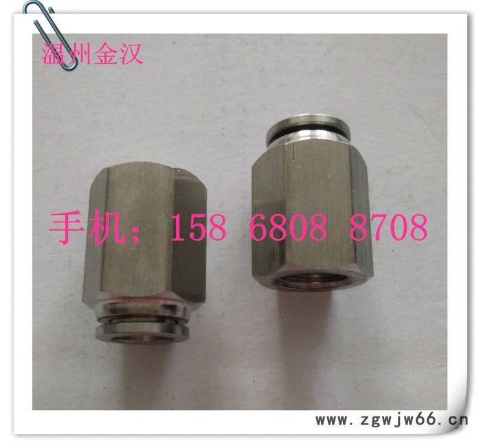 不锈钢快插内螺纹直通PCF气动直通液压元件 气管快速螺纹直通图3