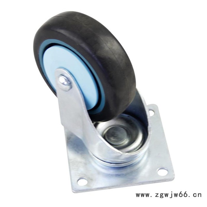 赫力斯静音橡胶轮定向轮万向轮