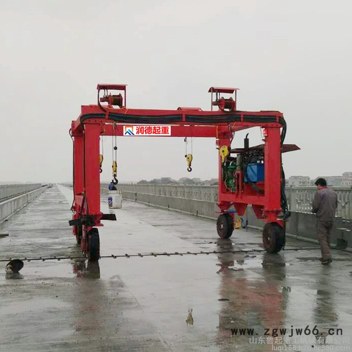 鲁起重工 5吨无轨万向轮式龙门架 定制电动龙门吊 简易航吊厂家图8