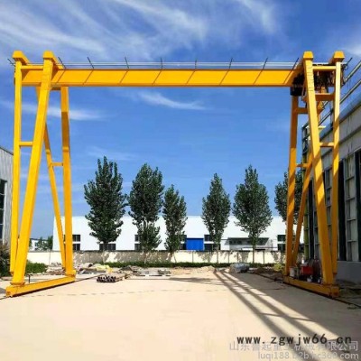 鲁起重工 5吨无轨万向轮式龙门架 定制电动龙门吊 简易航吊厂家