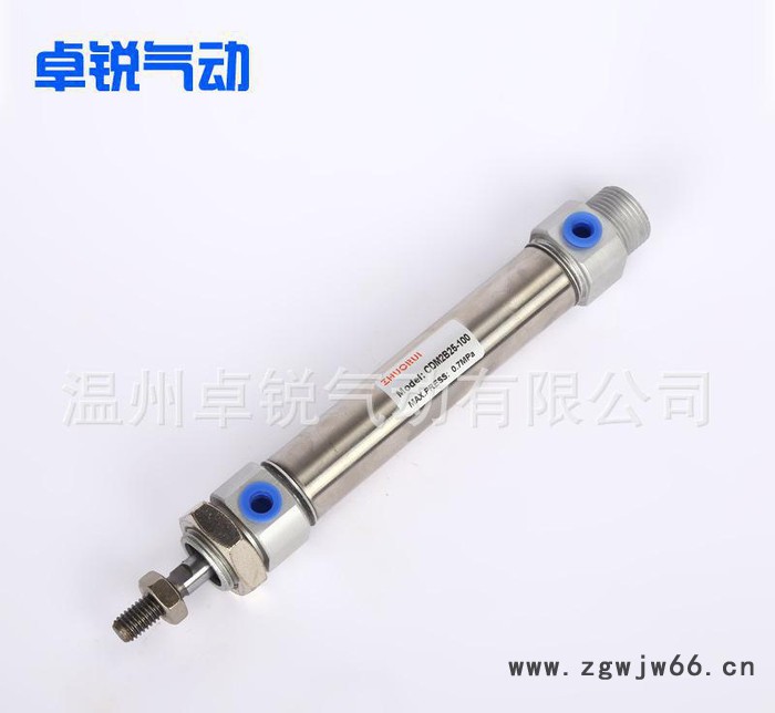 气动元件不锈钢气缸 CDM2B25-100不锈钢迷你缸 操作图3