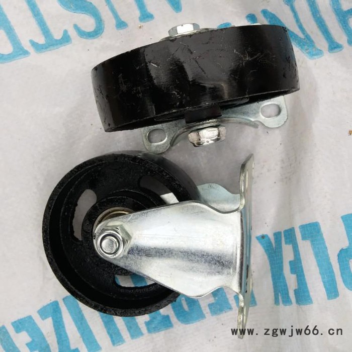 衡水万向轮厂家 批发 轻型,3 4 5寸铸铁脚轮,平顶式工业万向脚轮图4
