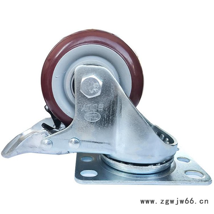 北大轮业供应   塑芯聚氨酯脚轮 圆弧面塑芯聚氨酯脚轮  塑芯聚氨酯万向轮图2