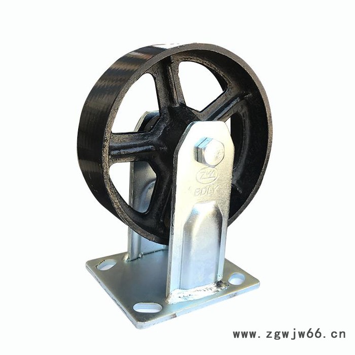 6寸平面全铁轮 铸铁万向轮 平面全铁轮价格图2