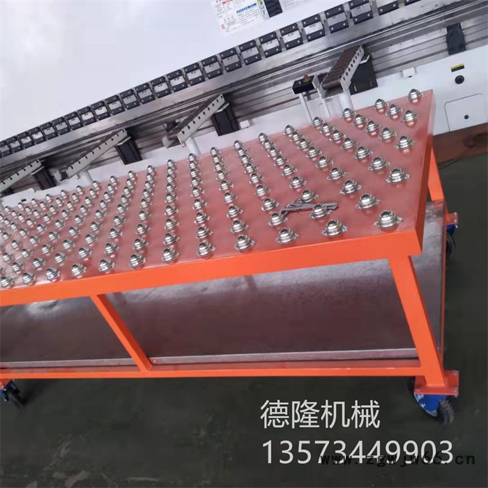 德隆dl-2053 万向轮工作台流水线转弯滚筒输送机不锈钢牛眼输送机传送带输送线图8