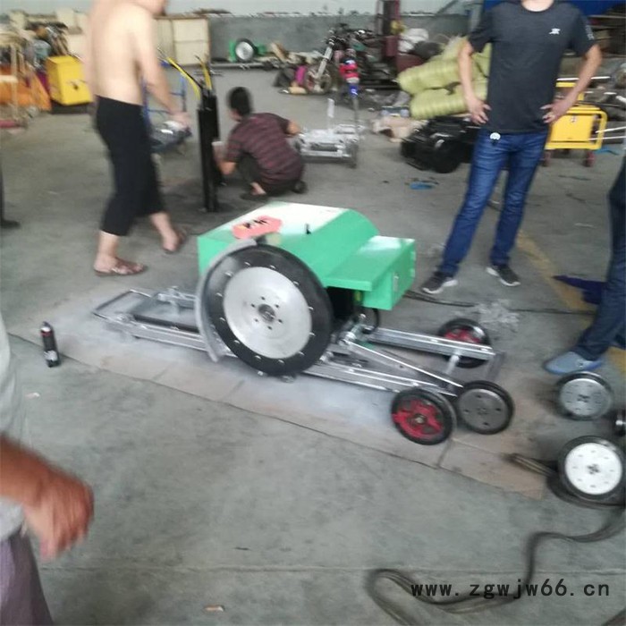 中旺绳锯机  万向轮工耐磨胶圈绳锯机 小型电动绳锯机直销图2