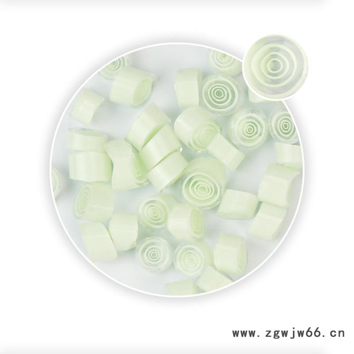 曼德1707006-2-4DIY工具 2寸万向轮热熔玻璃切块白色大圈图案250克装**微波窑炉自制饰品原料图8