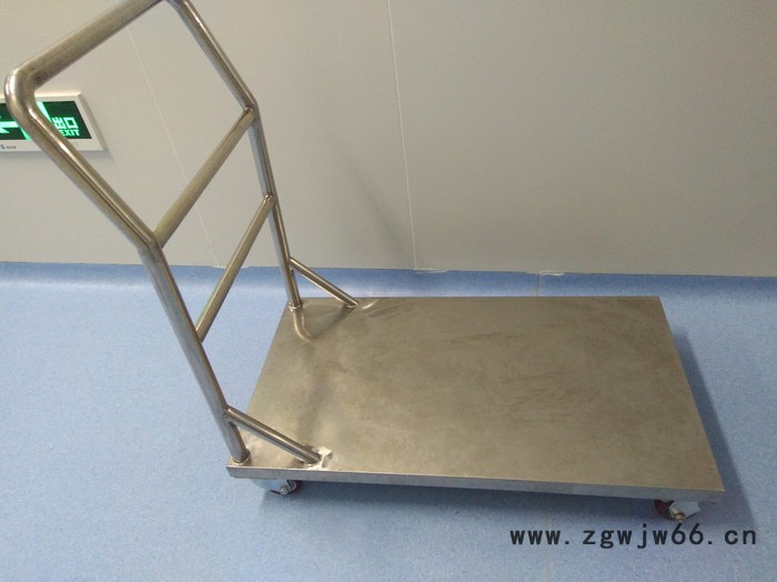 不锈钢周转车 304不锈钢手推车 不锈钢定制推车 万向轮静音手推车图5