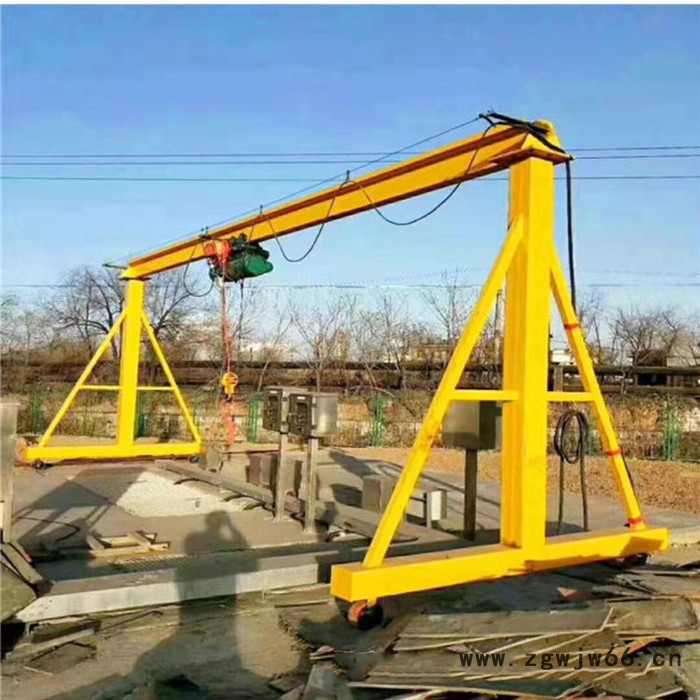 电动无轨龙门架 1t2t小型移动龙门架 万向轮龙门架 操作简单图2