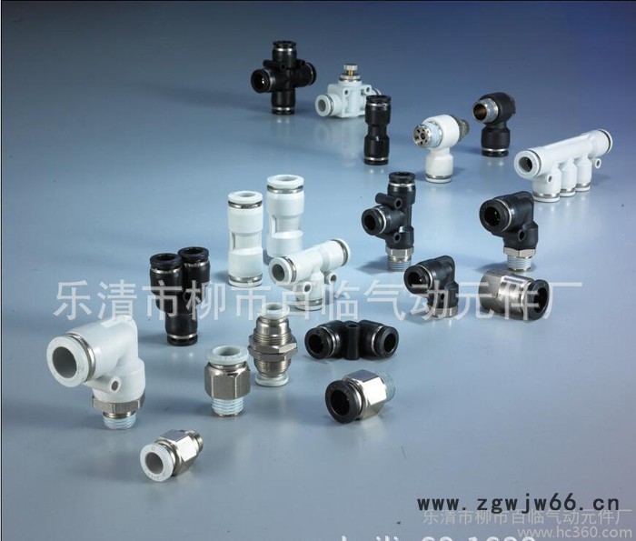 快速接头,螺纹直通接头,气动元件,气动接头,气管接头,PC系列气动图3
