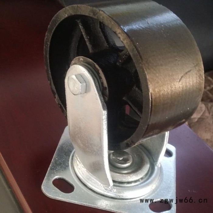 工厂直销**全铁轮 6寸工业全铁万向轮 铸铁万向脚轮图2