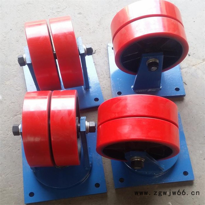 5-10吨特重脚轮万向轮，超重型双轮，聚氨酯双排万向脚图4