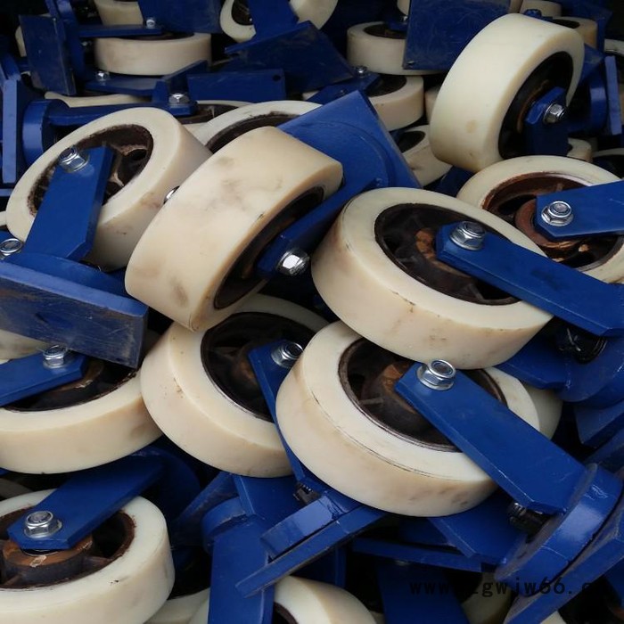 厂家供应 超重型尼龙耐磨脚轮万向轮 10寸工业超重型脚轮铁芯尼龙轮图3