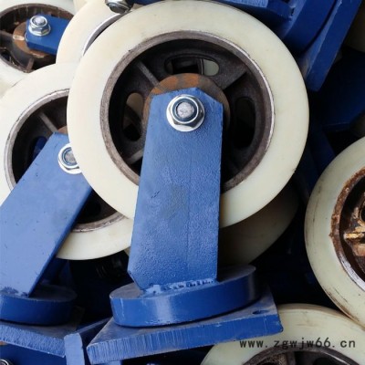 厂家供应 超重型尼龙耐磨脚轮万向轮 10寸工业超重型脚轮铁芯尼龙轮