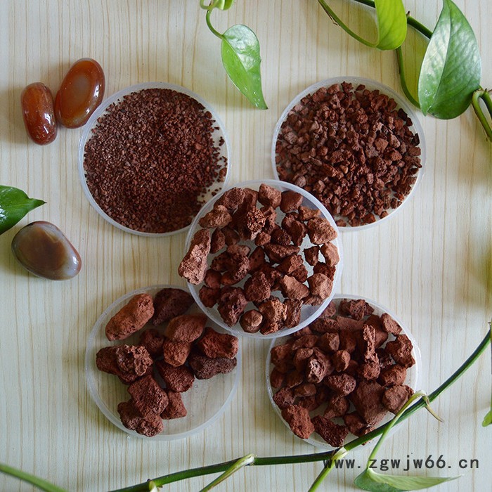 永卓 红火山石 多肉火山石颗粒 水族鱼缸过滤材料火山石颗粒图5