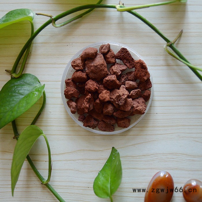 永卓 红火山石 多肉火山石颗粒 水族鱼缸过滤材料火山石颗粒图3