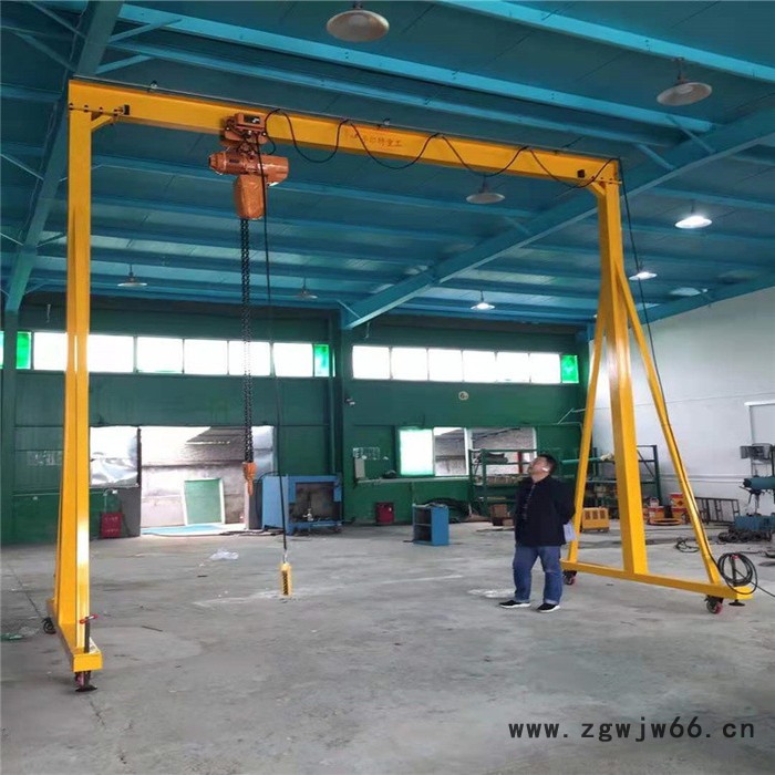手推式龙门架 万向轮结构紧凑 电动移动式龙门架图2