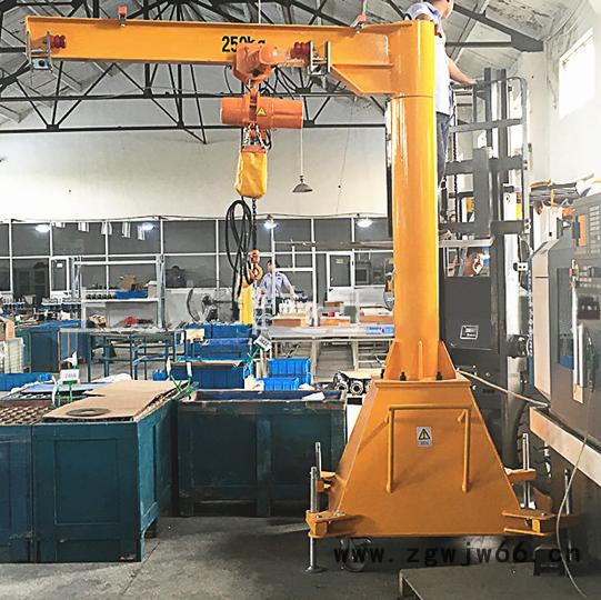 电动悬臂吊 移动悬臂吊 万向轮旋转手推悬臂吊 大量生产多种型号旋臂式起重吊机图2