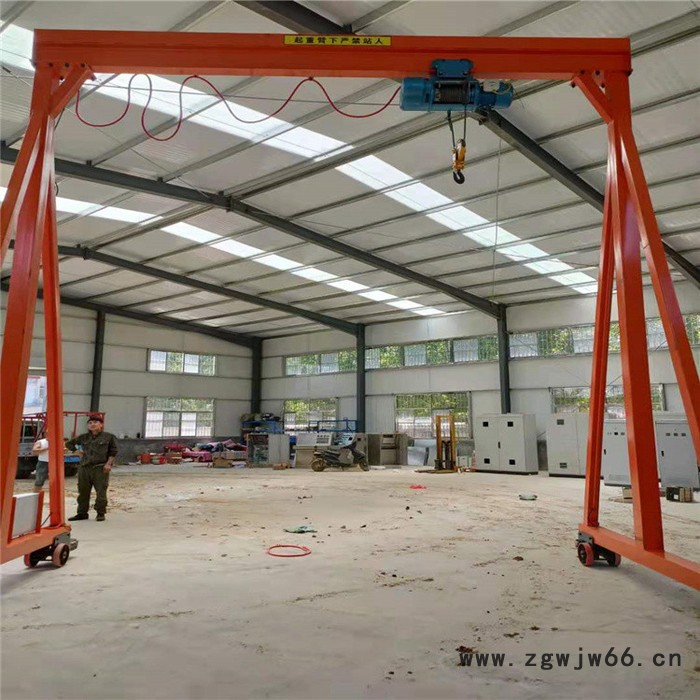 小型龙门架 1吨2吨3吨万向轮手推移动式简易龙门架图2